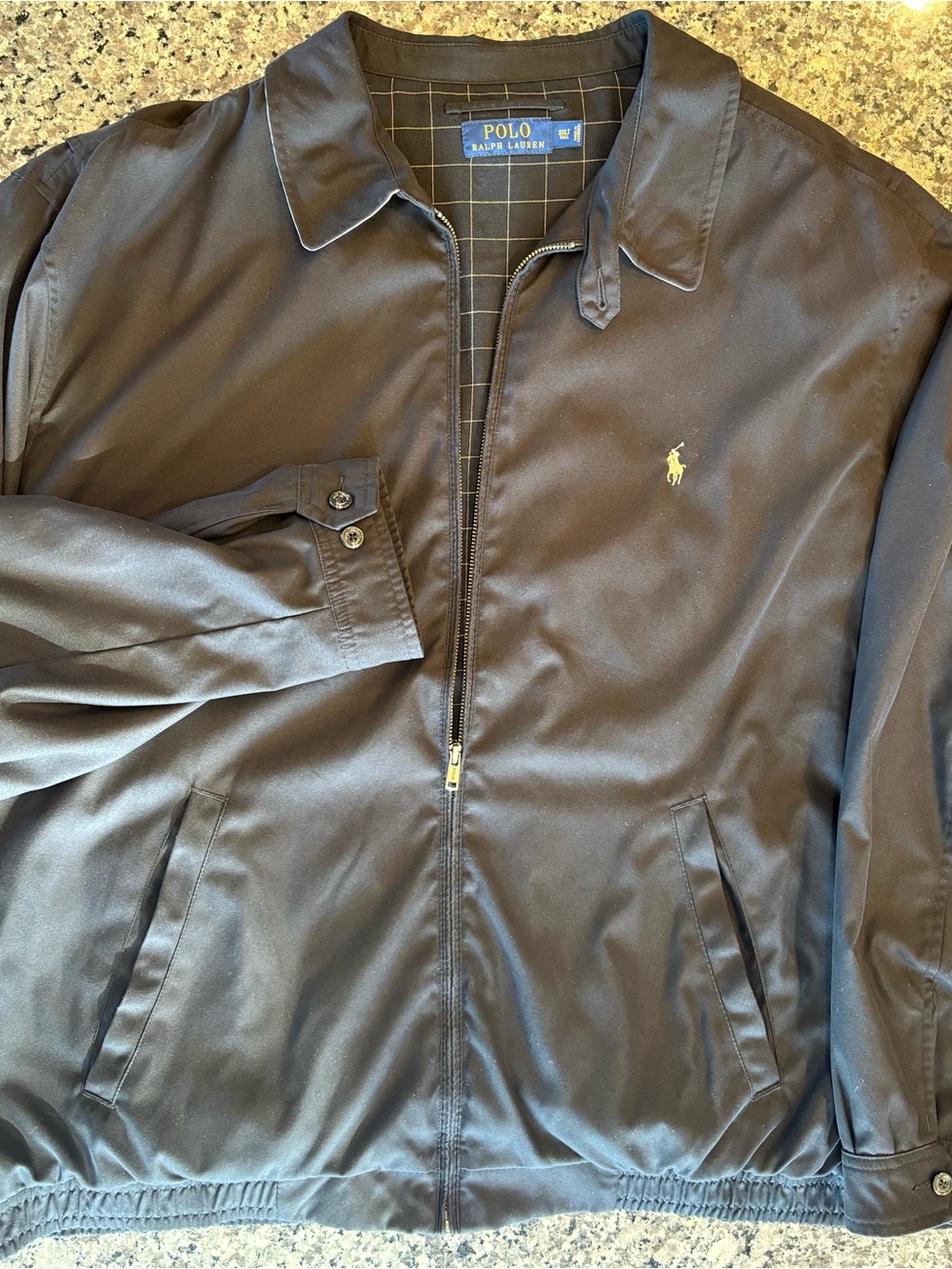 Polo Ralph Lauren Black Harrington Jacket 3XLT